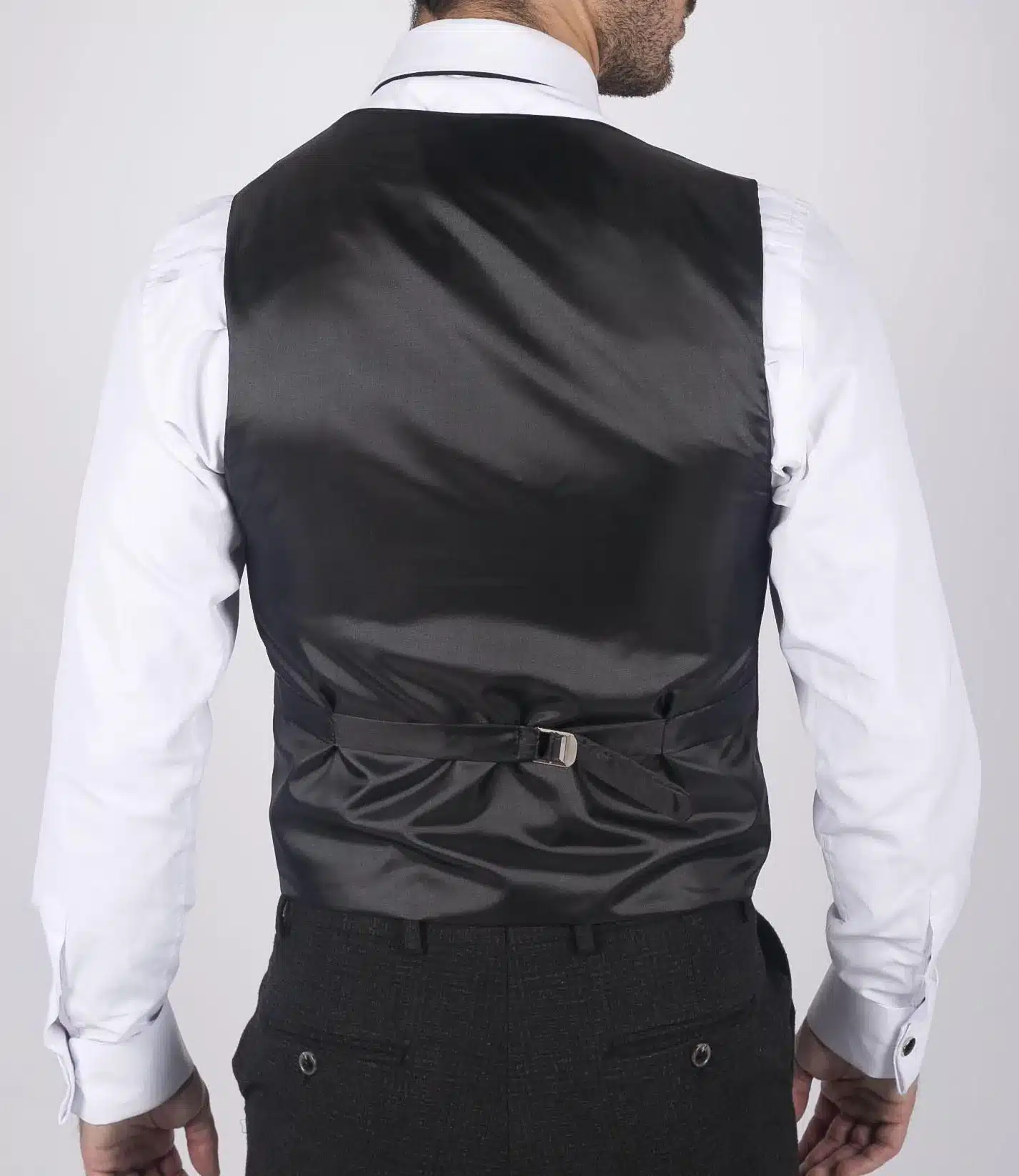 Mens Classic Black Waistcoat Funeral Wedding Office Work Smart Casual Slim Fit