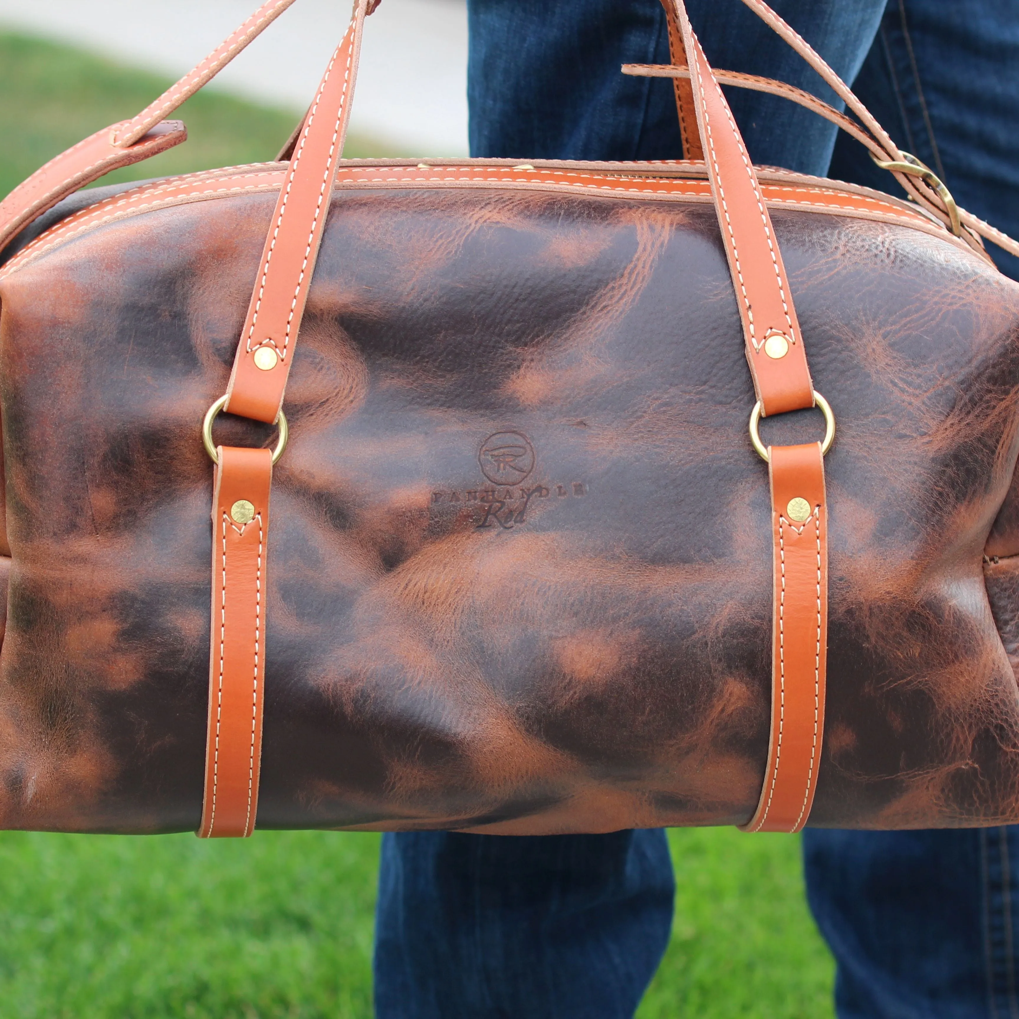 Men's Leather Duffel Bag