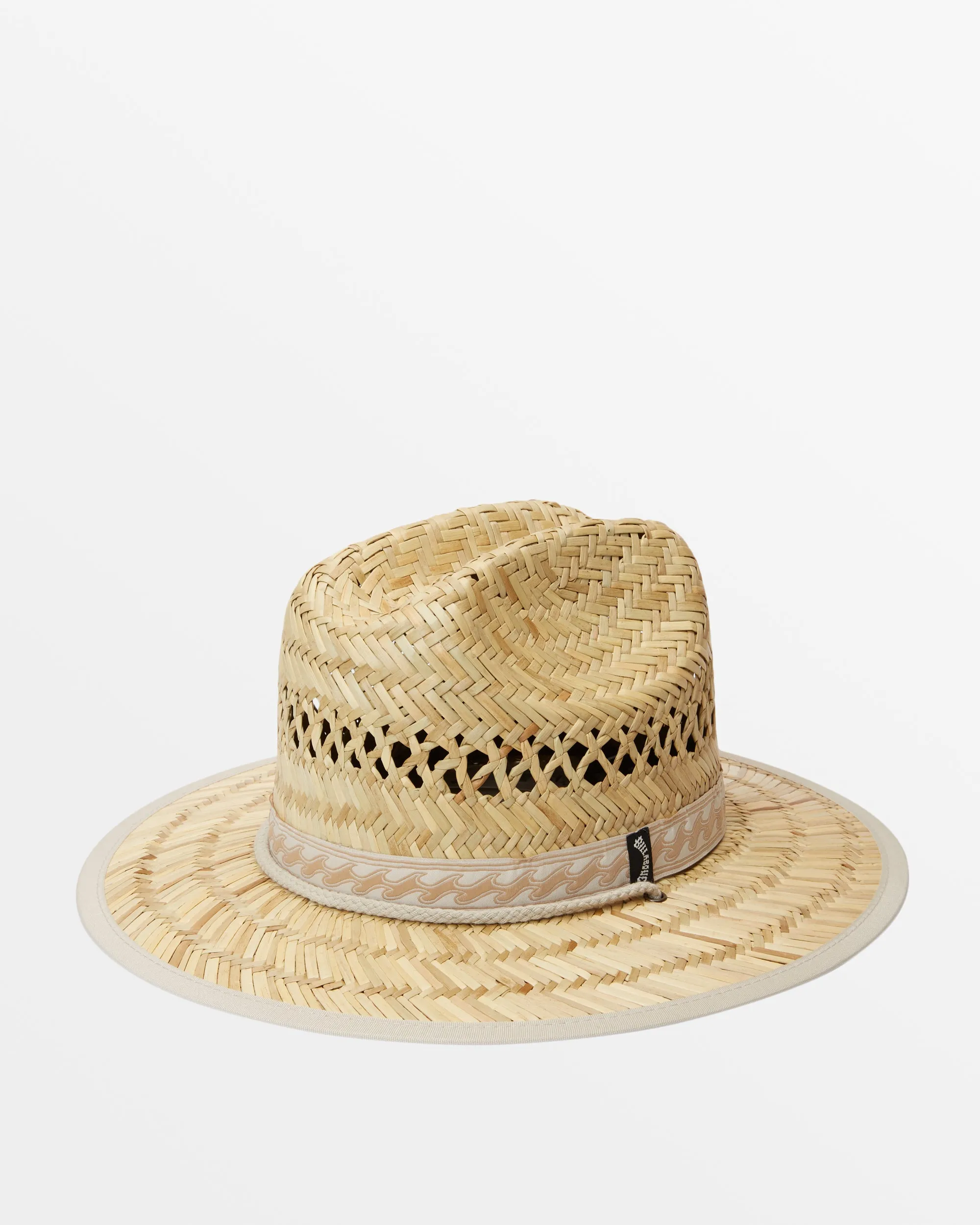 Mid Tides Lifeguard Straw Hat - Cream