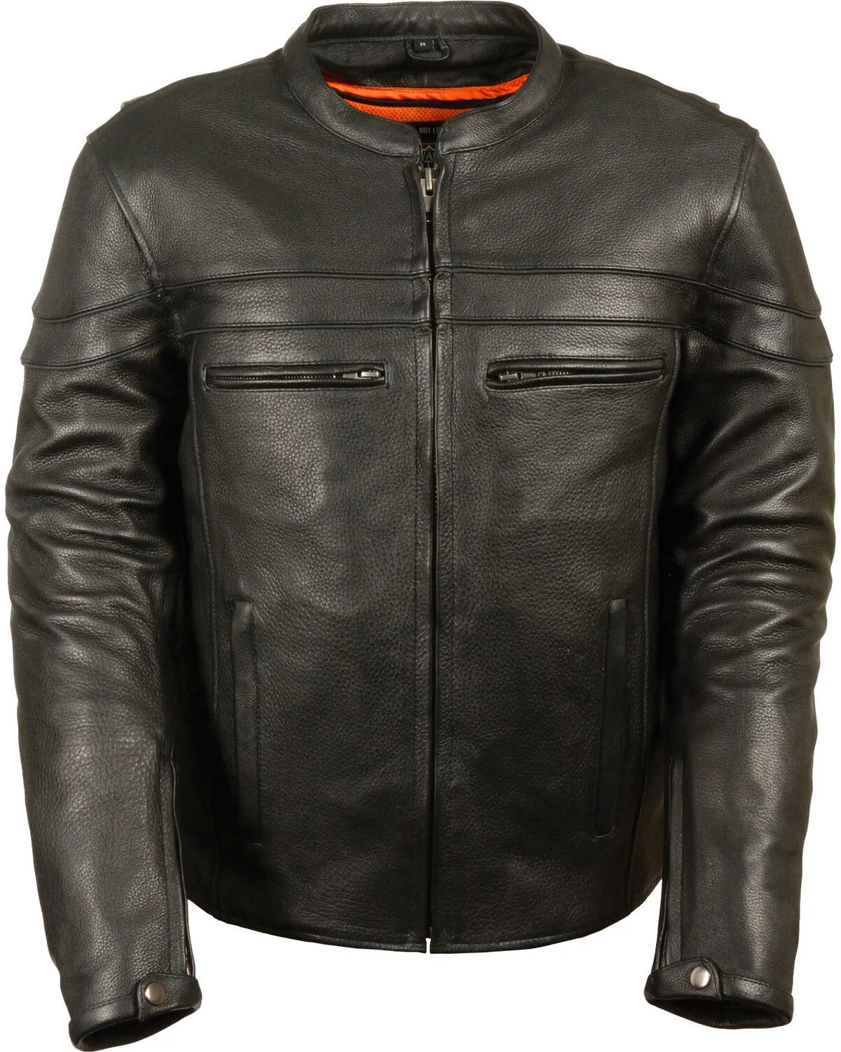 Milwaukee Leather Men's Sporty Scooter Crossover Jacket - Big - 4X