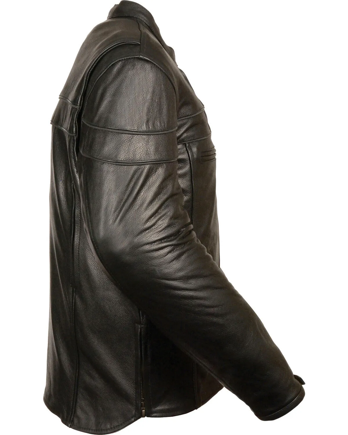 Milwaukee Leather Men's Sporty Scooter Crossover Jacket - Big - 4X