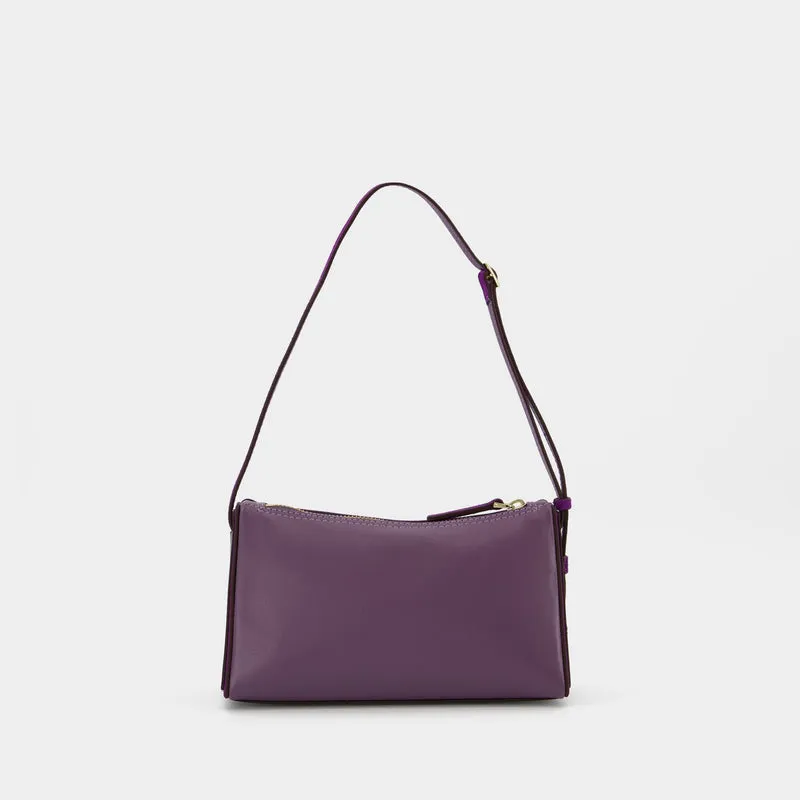 Mini Prism Hobo Bag - Manu Atelier - Steel/Purple - Leather