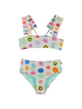 Molo   Smile print recycled Lycra bikini 