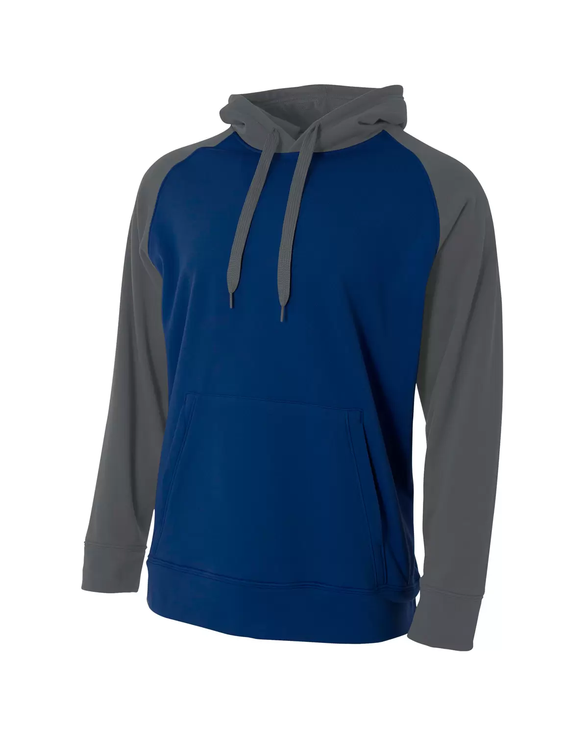 N4234 A4 Drop Ship Men's Color Block Tech Fleece Hoodie SKU: N4234