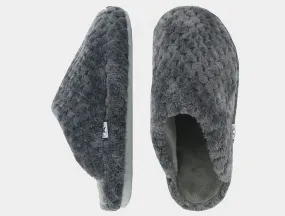 Naot Womens Unwind Fleece Slipper- Dark Gray