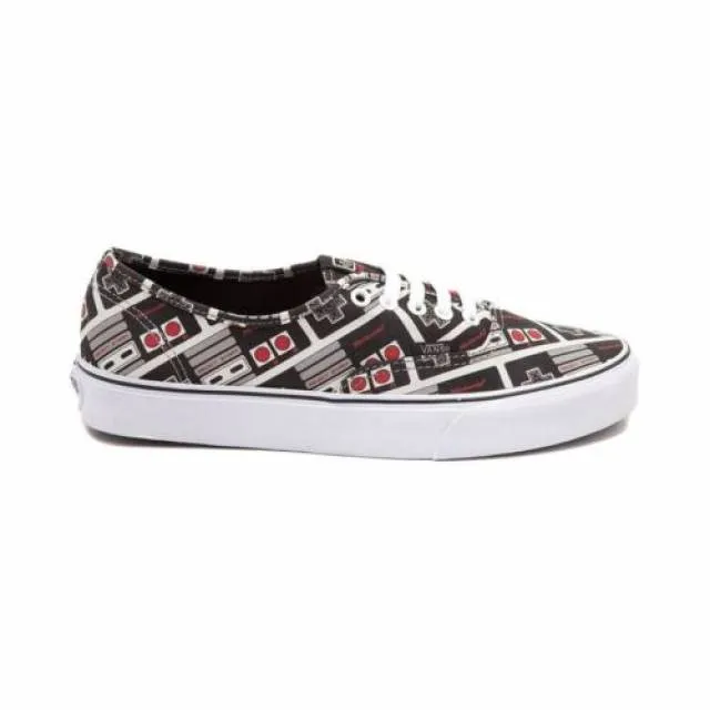 New nintendo and vans authentic controllers skate shoe black nes women's sizes