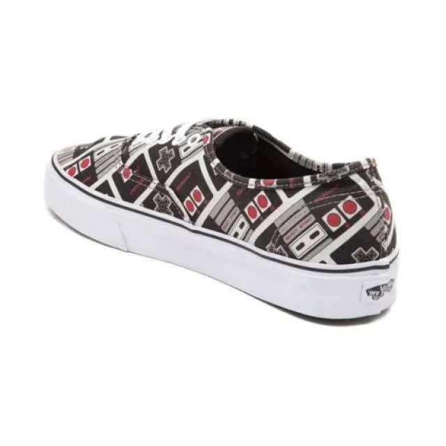 New nintendo and vans authentic controllers skate shoe black nes women's sizes