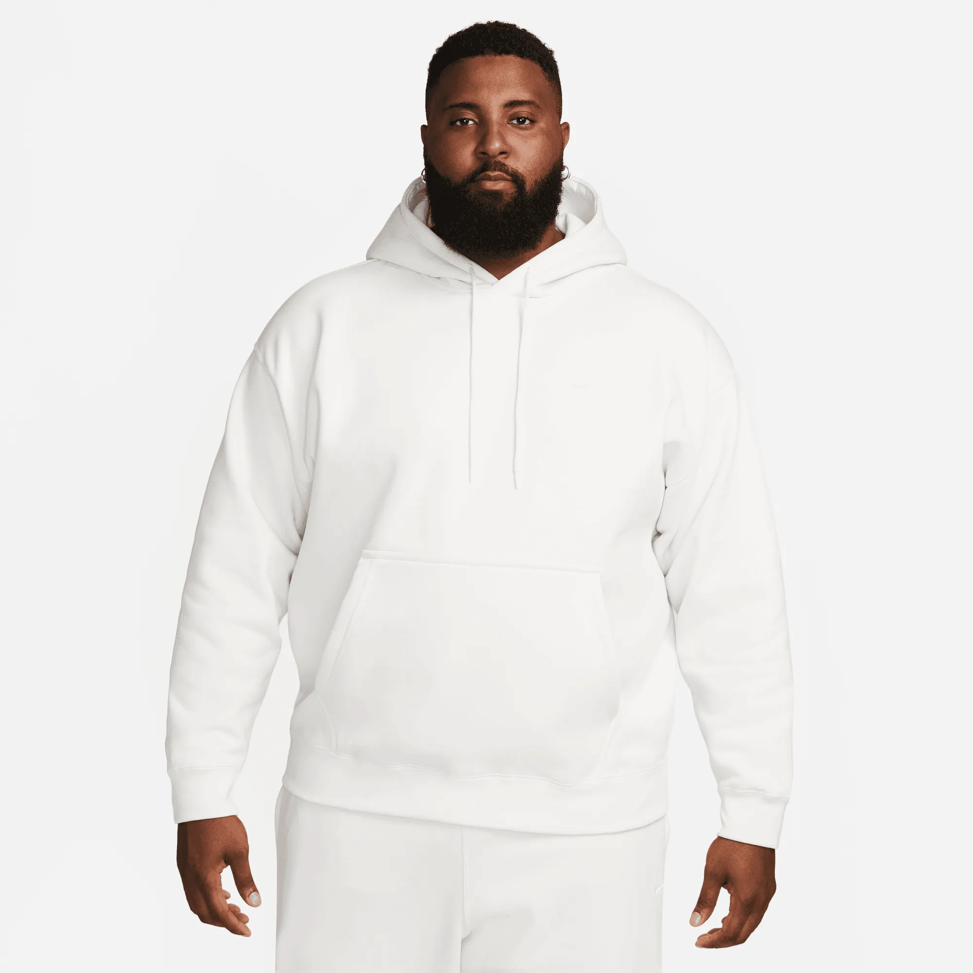 Nike Solo Swoosh Phantom White Fleece Hoodie