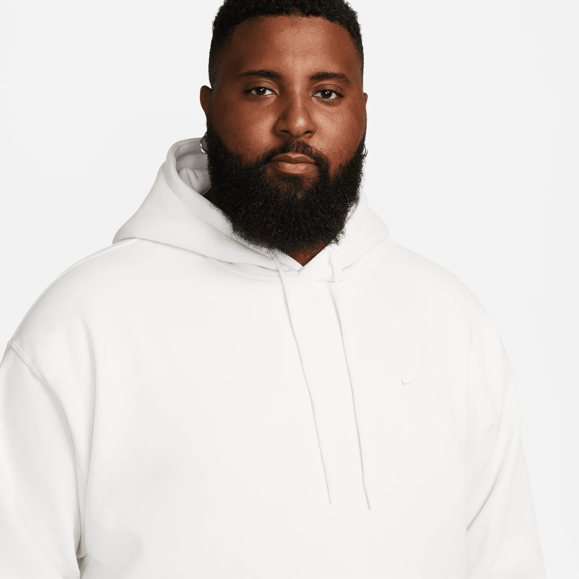 Nike Solo Swoosh Phantom White Fleece Hoodie