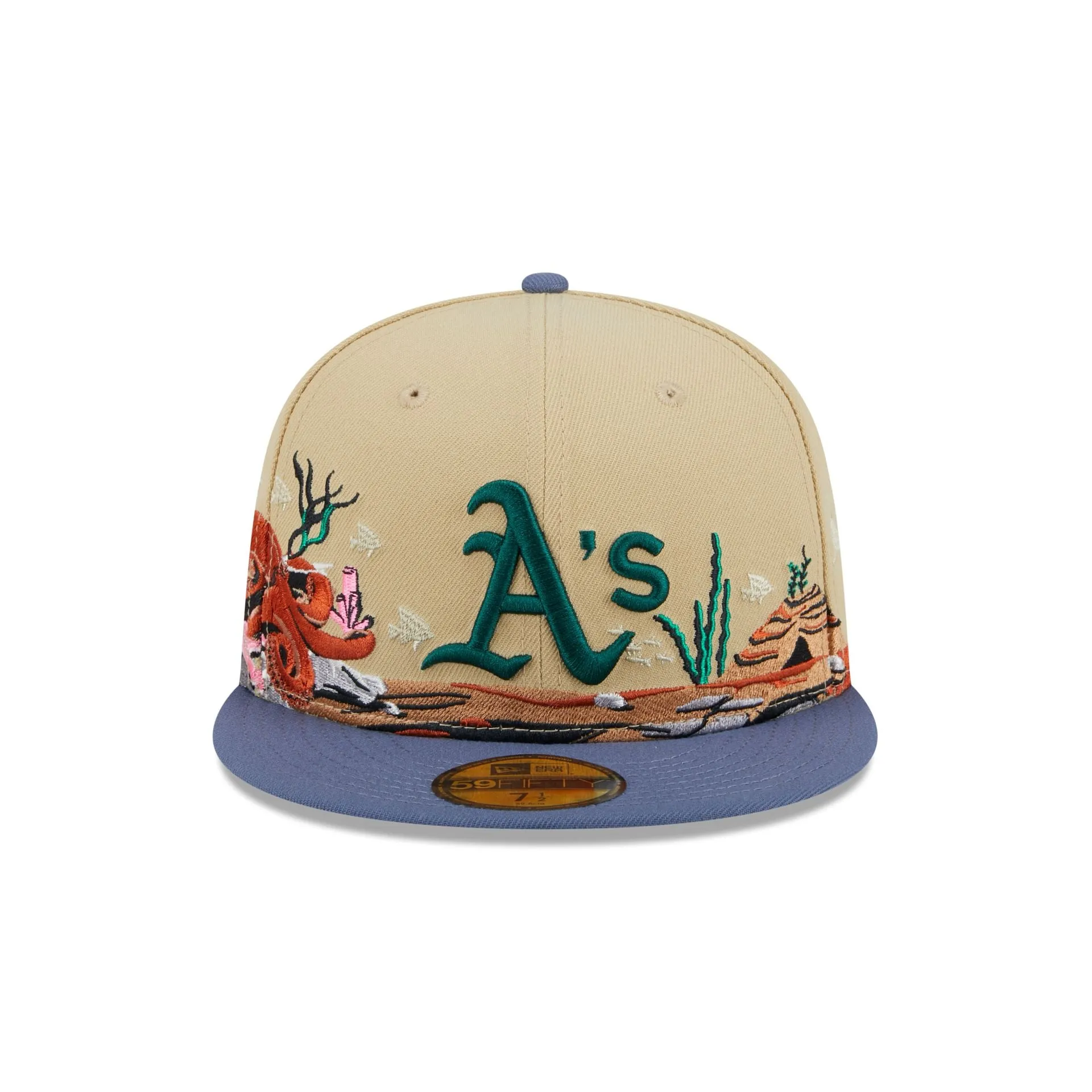 Oakland Athletics Team Landscape 59FIFTY Fitted Hat