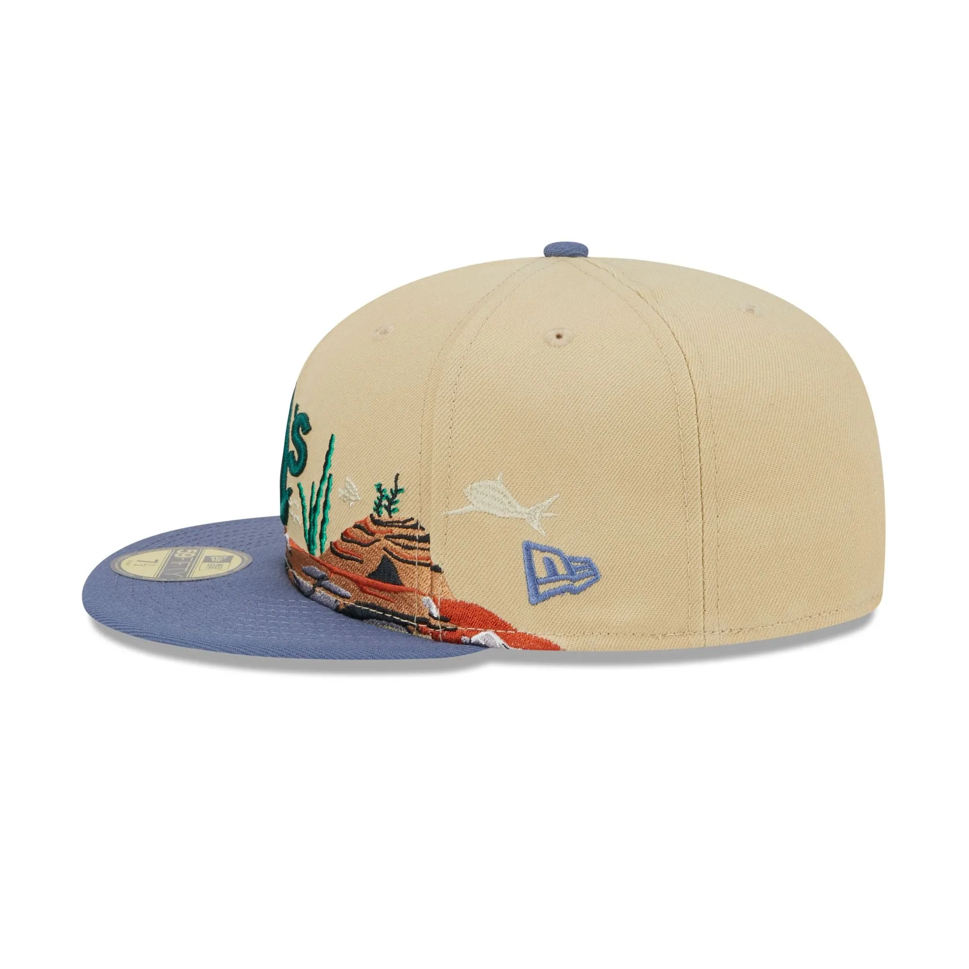 Oakland Athletics Team Landscape 59FIFTY Fitted Hat