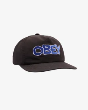 OBEY Offline 5 Panel Hat Black