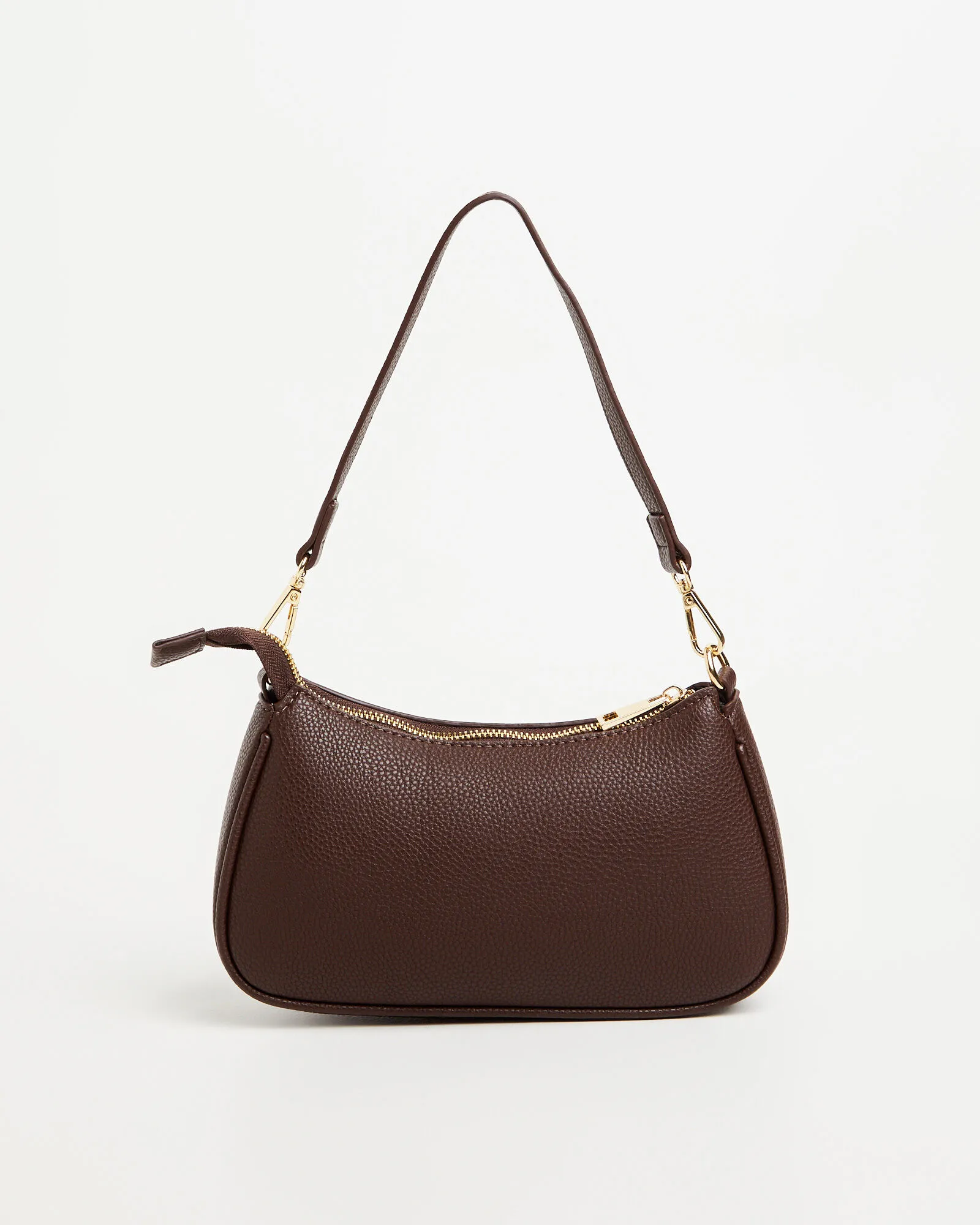 Peta + Jain GP Exclusive Rosalia Shoulder Bag in Choc Pebble Gold