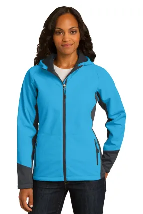 Port Authority L319    Ladies Vertical Hooded Soft Shell Jacket SKU: L319