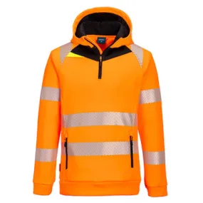 Portwest DX482 - DX4 Hi-Vis 1/4 Zip Hoodie