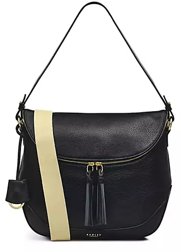 Radley London Milligan Street Black Medium Zip Around Shoulder Bag | Kaleidoscope