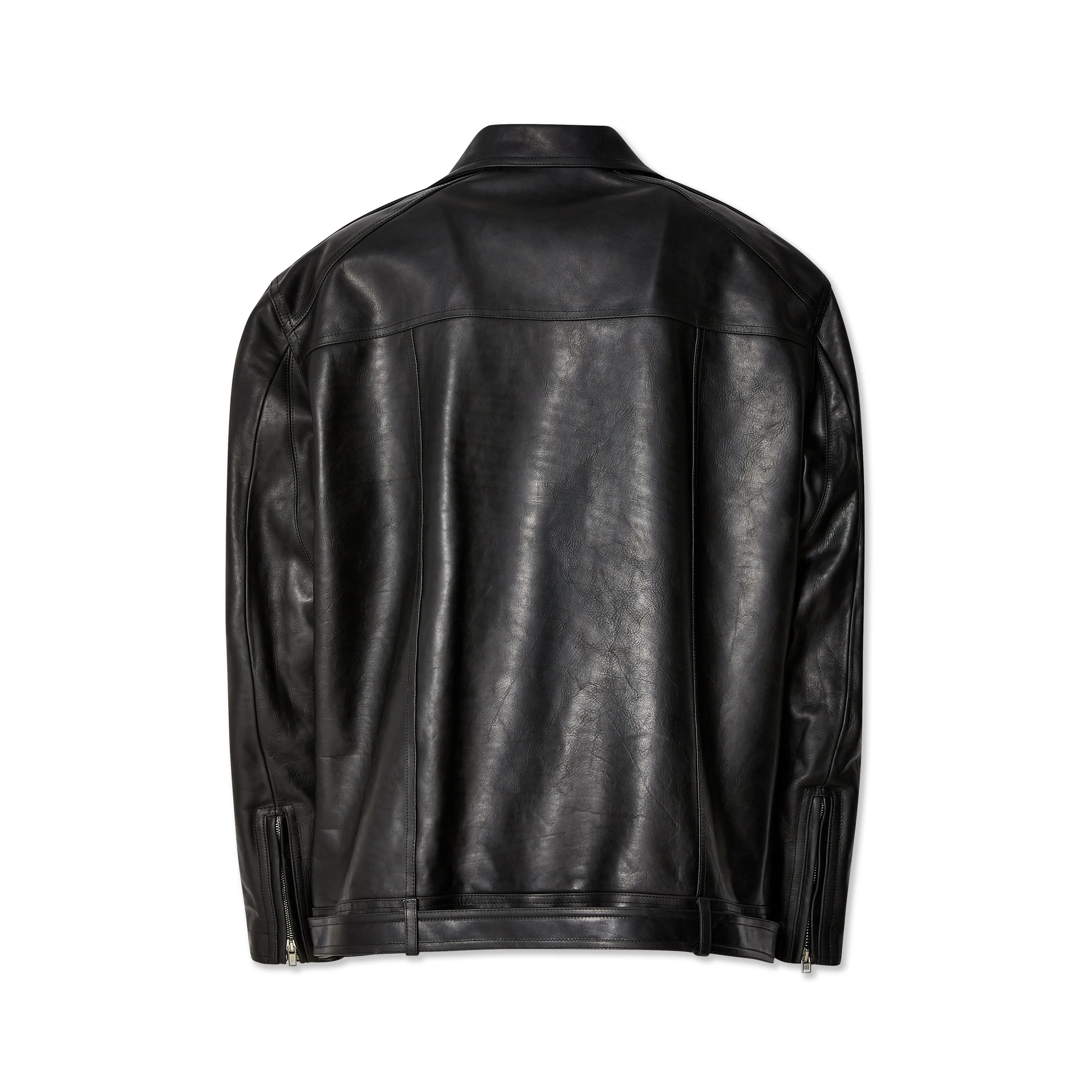 Rick Owens - Men's Jumbo Luke Stooges Leather Jacket - (Black)