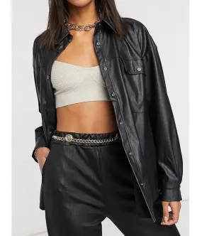 Rules of The Game Callie Cooke Black Leather Jacket