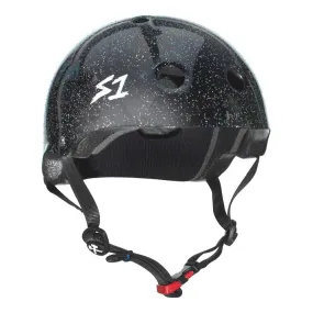 S1 Mini Lifer Helmet Black Glitter - Certified