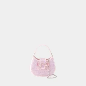 SELF PORTRAIT  Crescent Bow Micro Bag - Self Portrait - Synthetic Leather - Pink