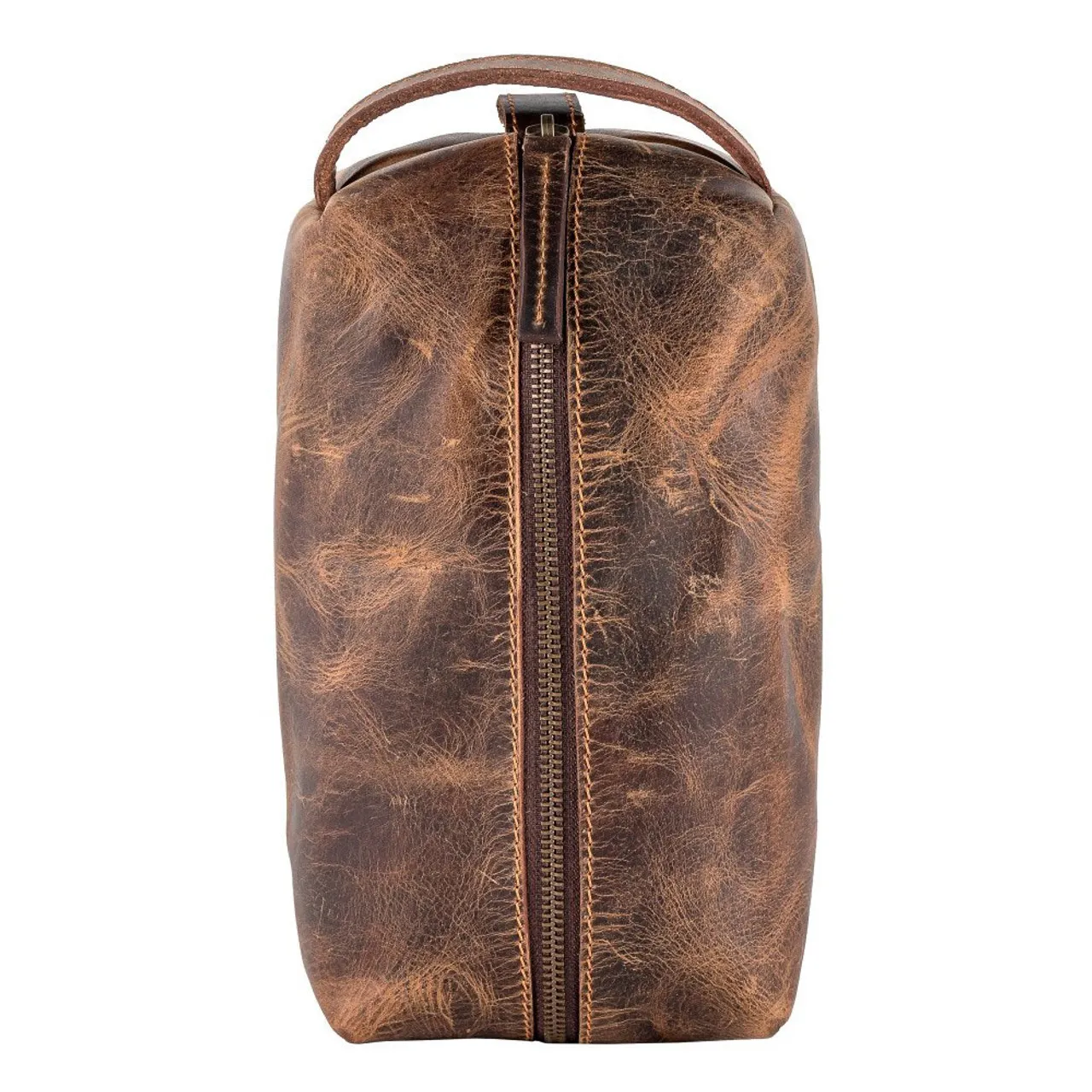 Sixtease Nomad Distressed Leather Dopp Kit & Toiletry Bag