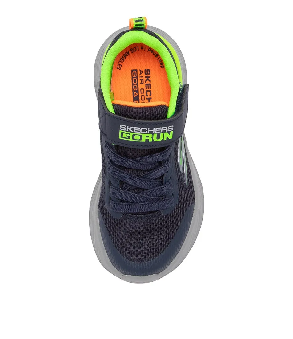 SKECHERS Go Run 400 V2 K Jnr Navy Lime Sneakers