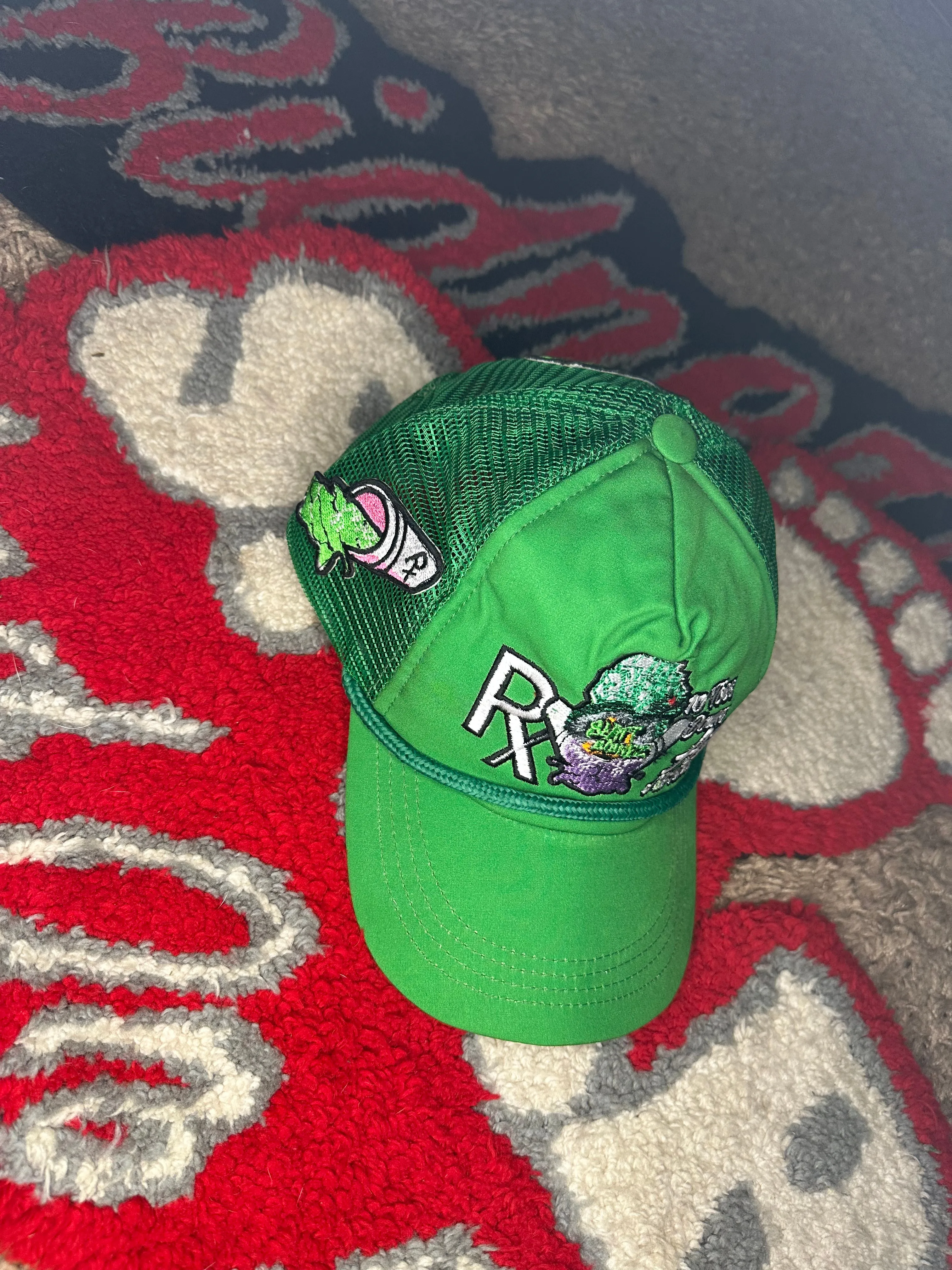 SLIME GREEN SLATTBIDNEZAPPAREL TRUCKERS HAT