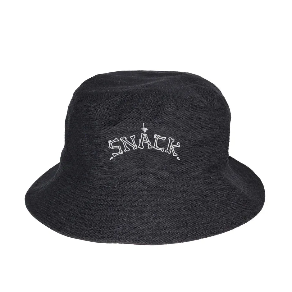 Snack Bones Reversible Bucket Hat Black