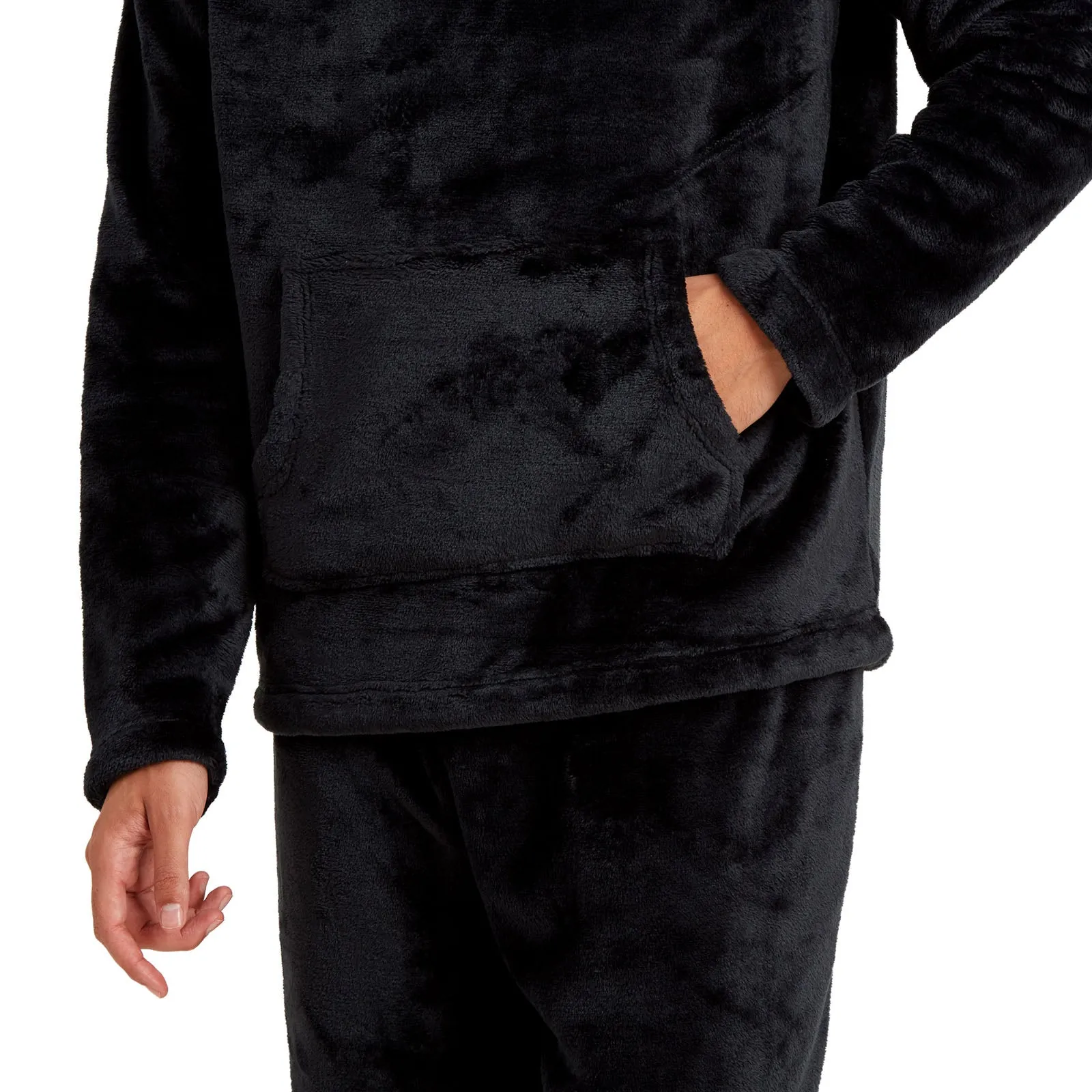 Snuggaroo Mens Soft Fleece Hooded Loungewear Set