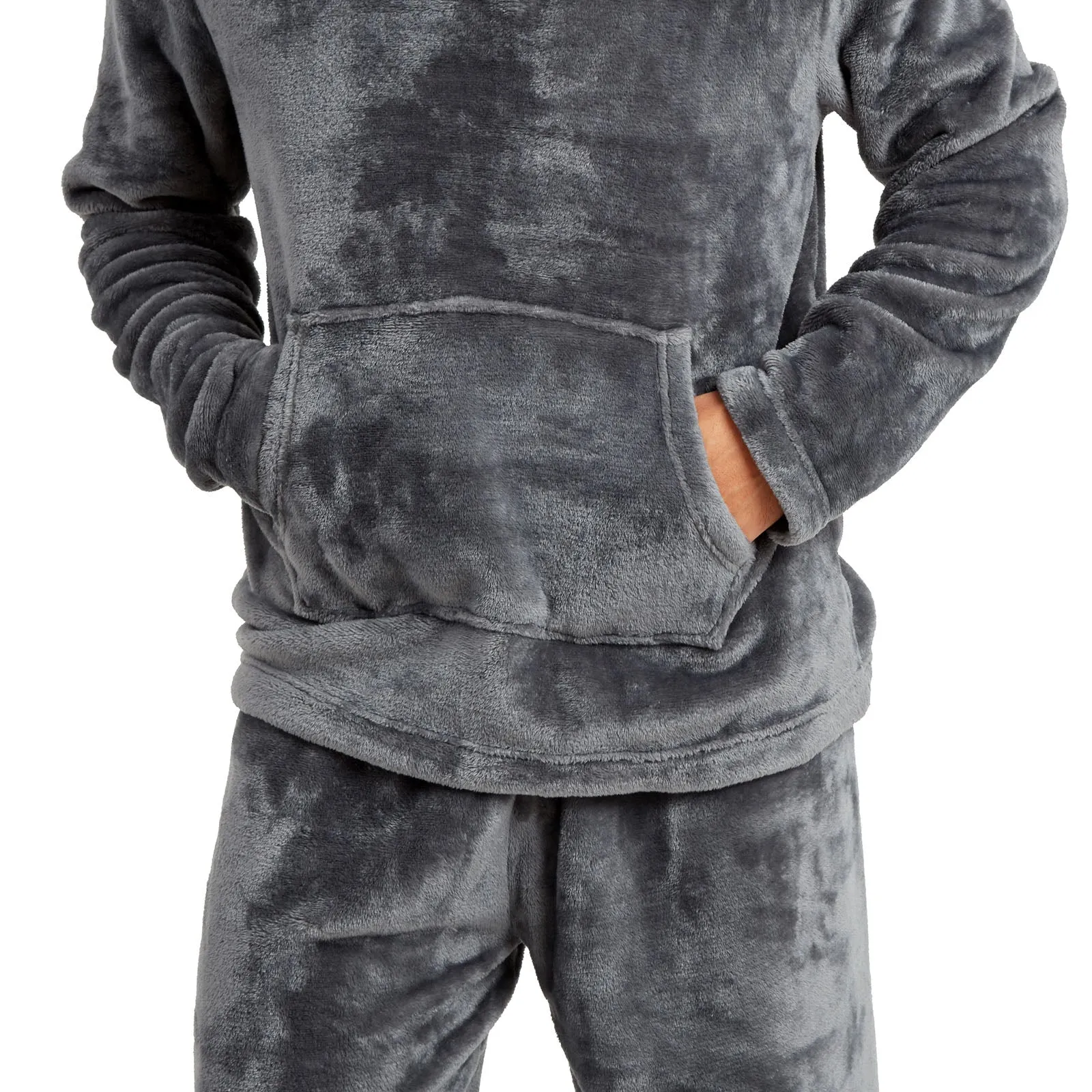 Snuggaroo Mens Soft Fleece Hooded Loungewear Set