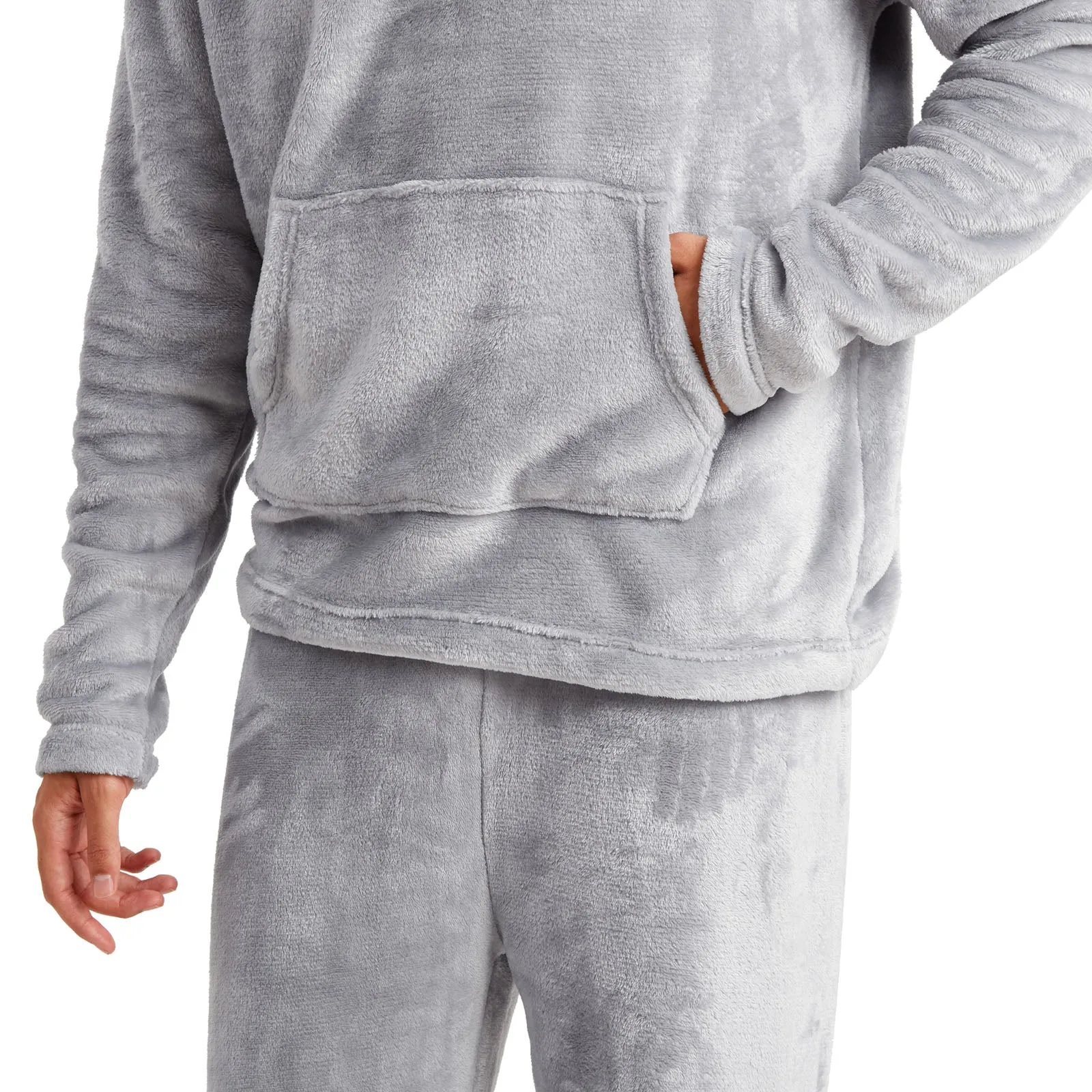 Snuggaroo Mens Soft Fleece Hooded Loungewear Set