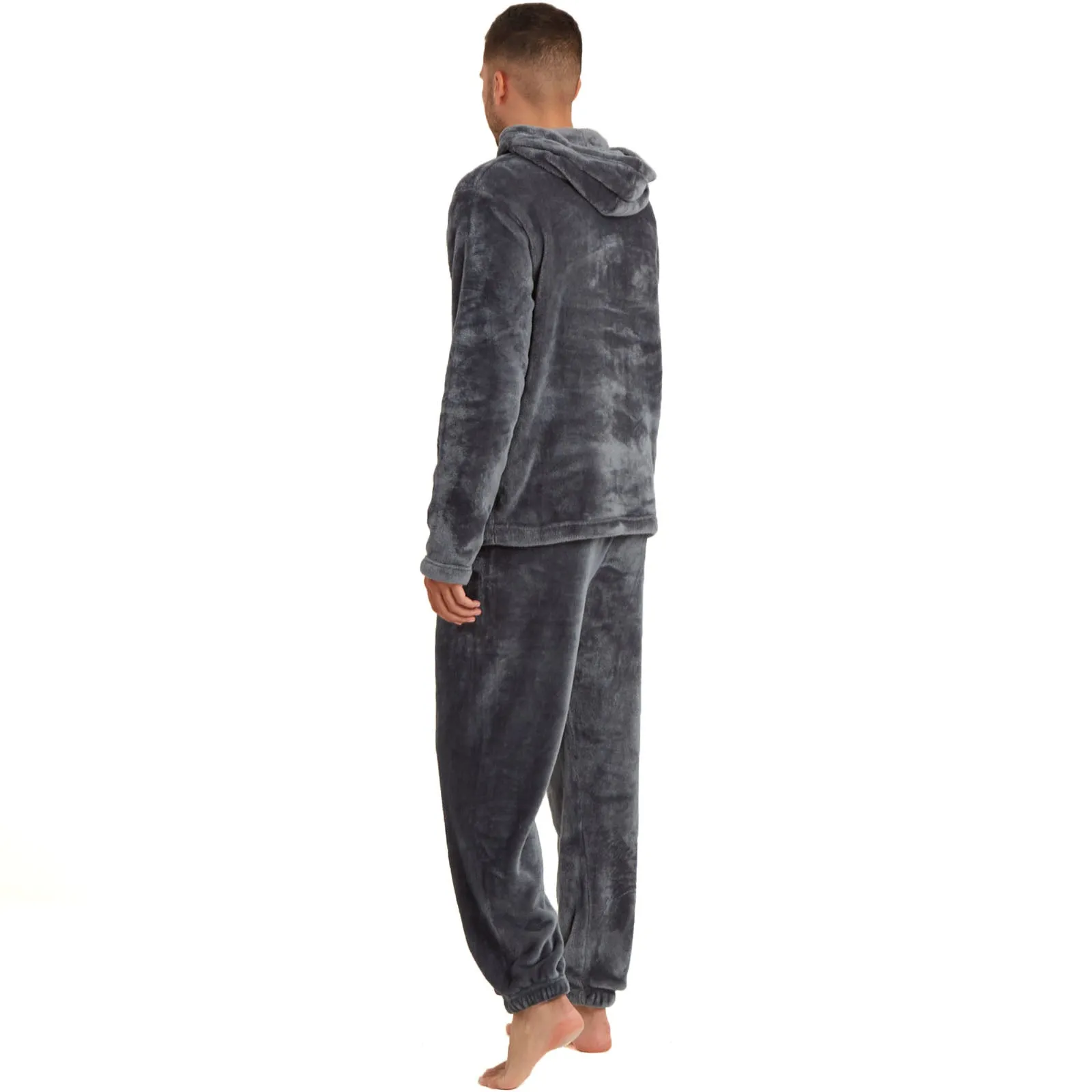 Snuggaroo Mens Soft Fleece Hooded Loungewear Set