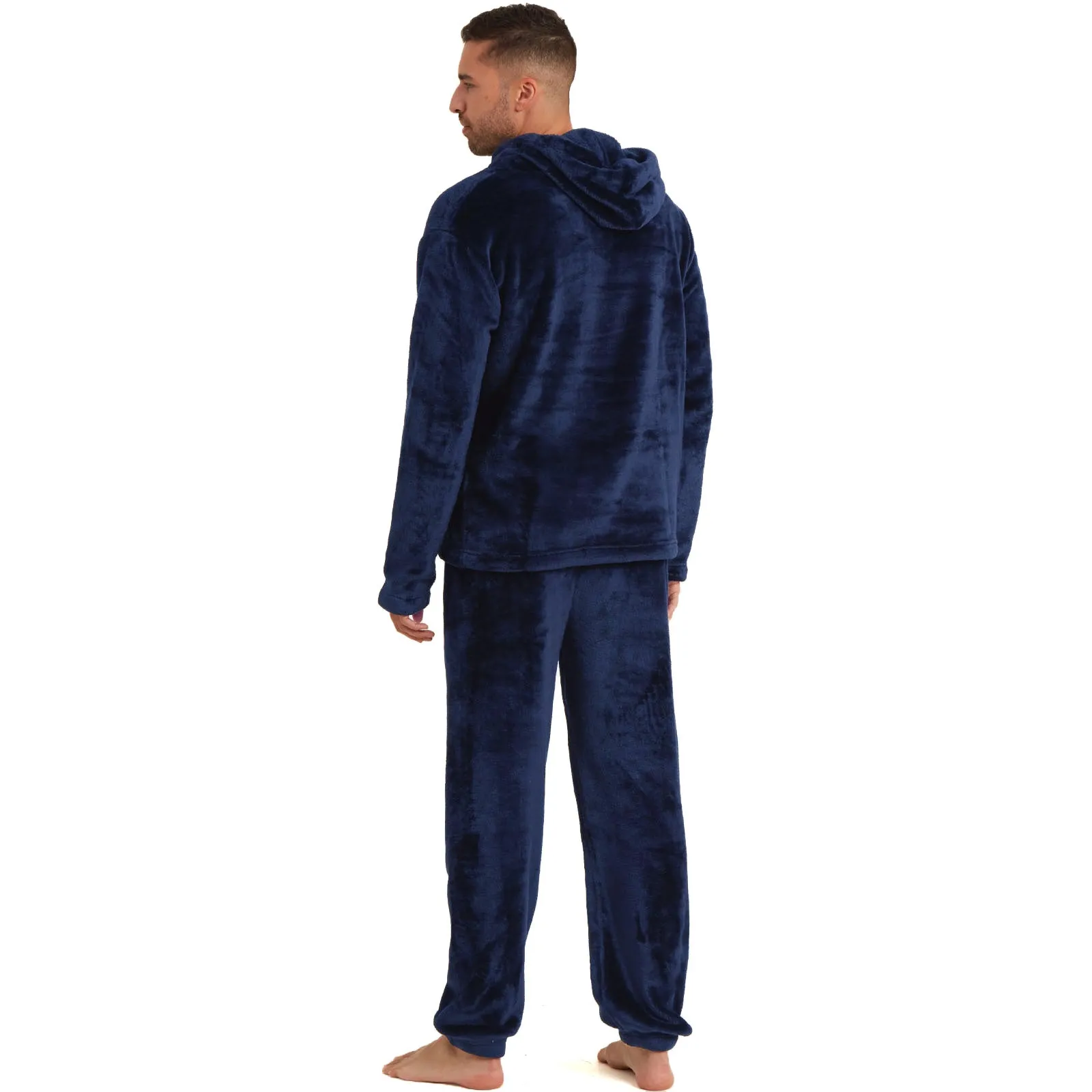 Snuggaroo Mens Soft Fleece Hooded Loungewear Set