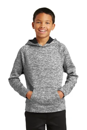 Sport-Tek YST225: Youth PosiCharge Electric Heather Fleece Hooded Pullover