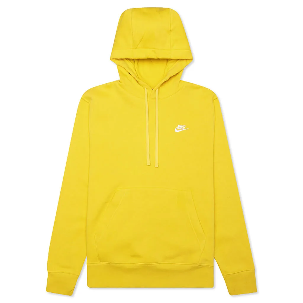 Sportswear Club Fleece Pullover Hoodie - Vivid Sulfur/White