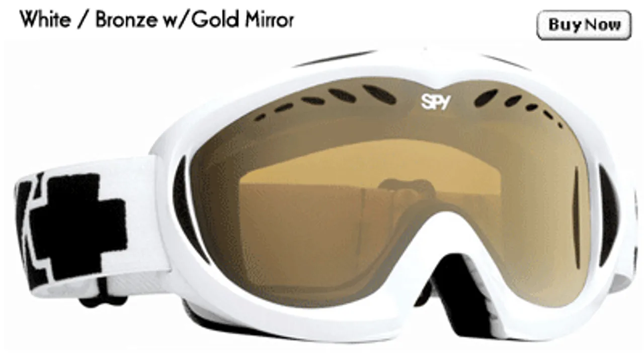 Spy Targa II Goggles-White Gold Mirror