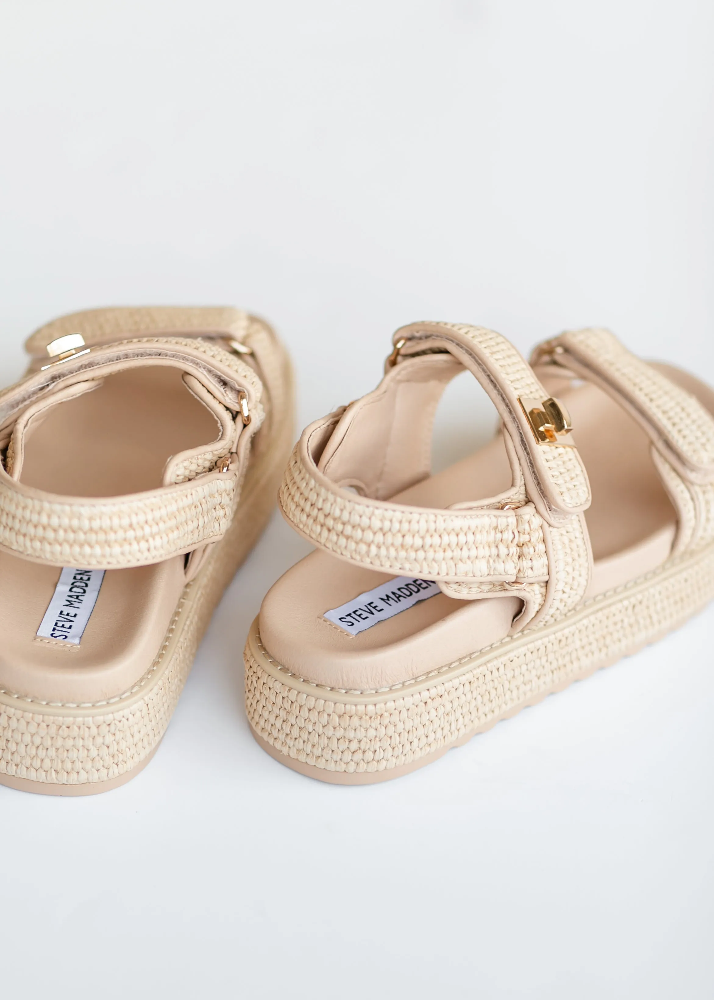 Steve Madden Mona Platform Raffia Sandals - FINAL SALE