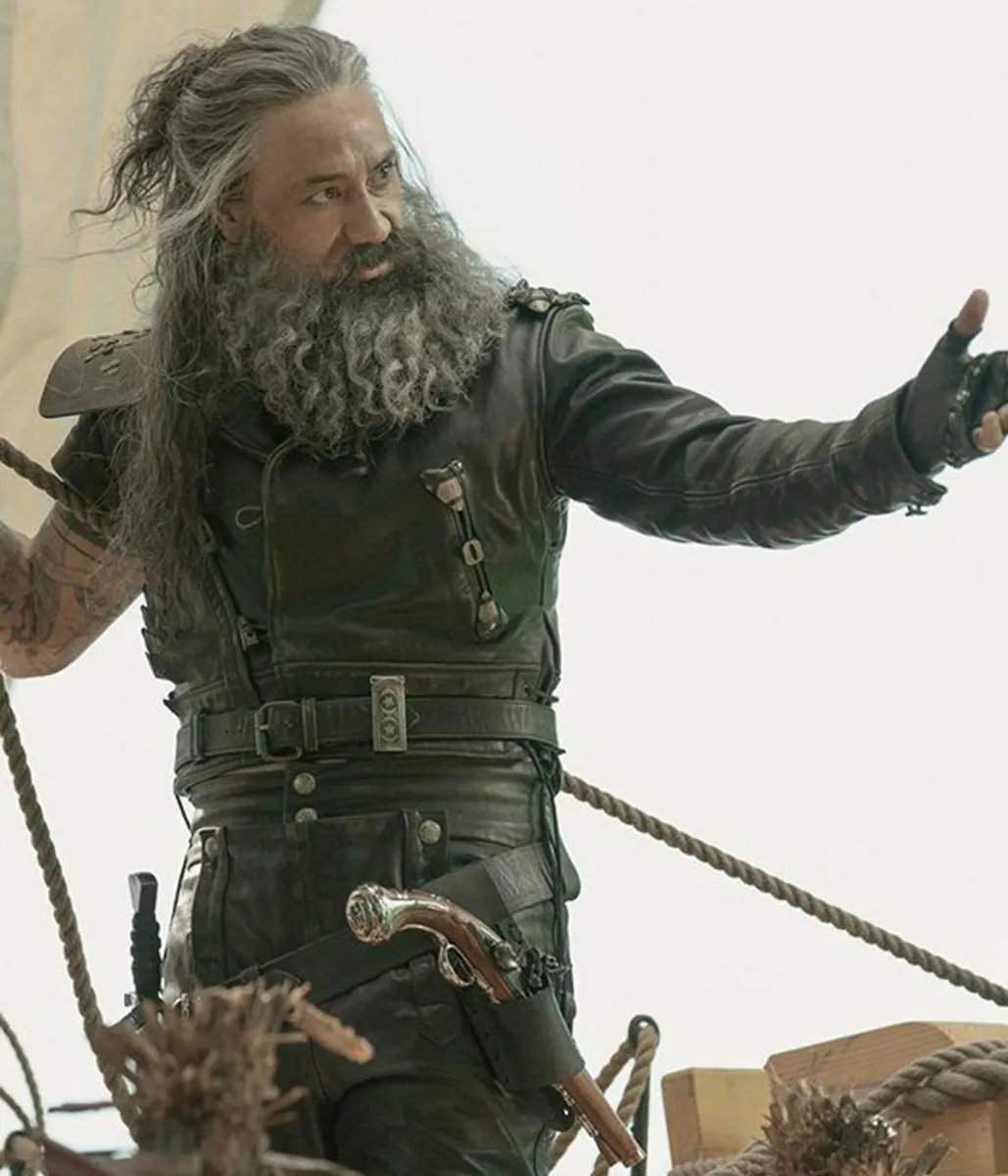 Taika Waititi Our Flag Means Death Black Leather Jacket