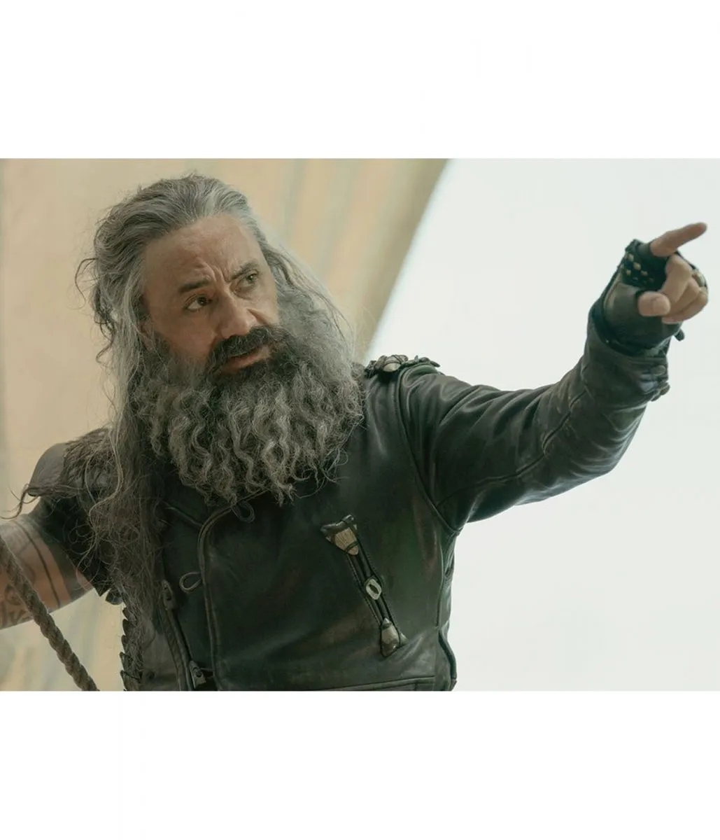 Taika Waititi Our Flag Means Death Black Leather Jacket