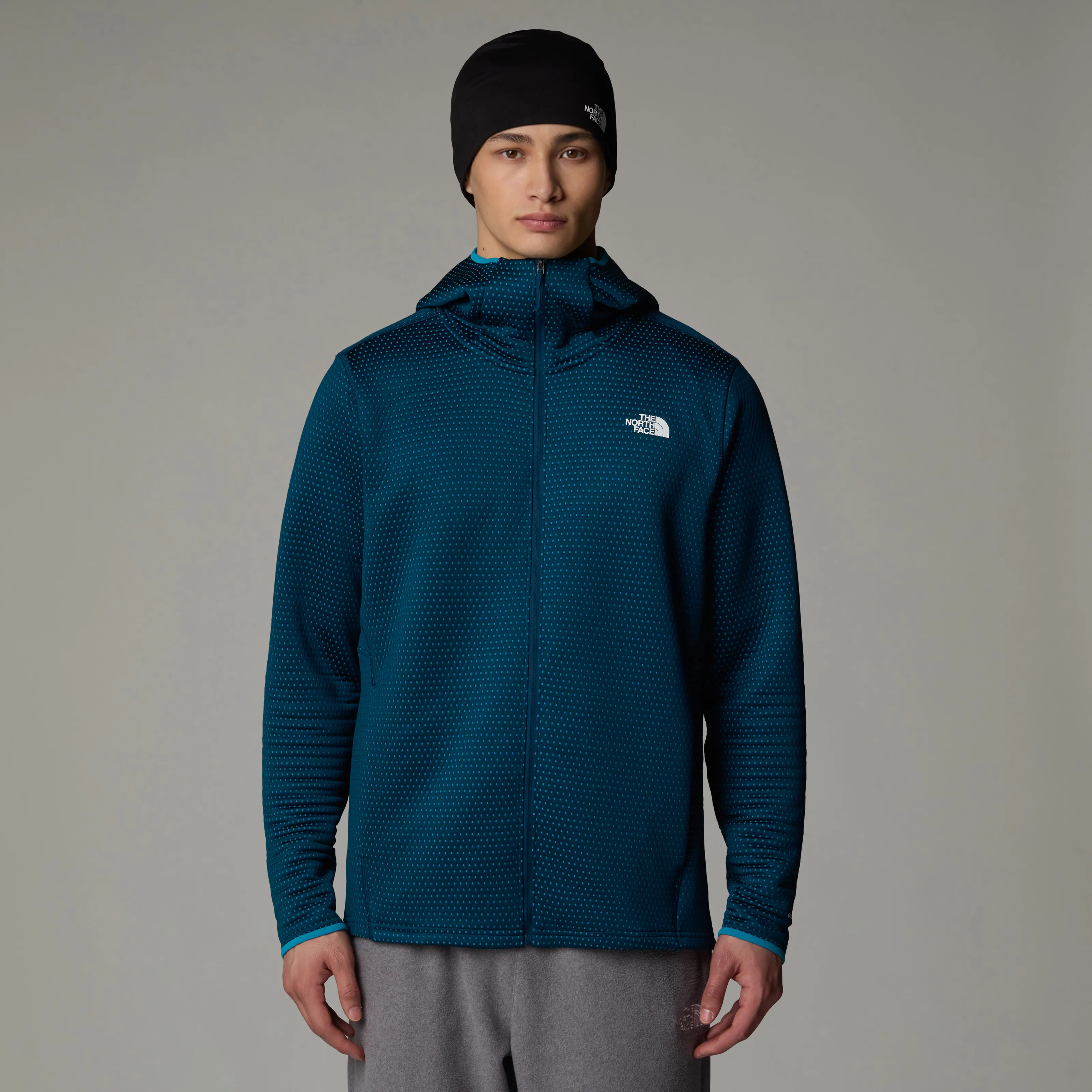 The North Face Men's Vertical Thermal Full-Zip Hoodie Midnight Petrol | Buy The North Face Men's Vertical Thermal Full