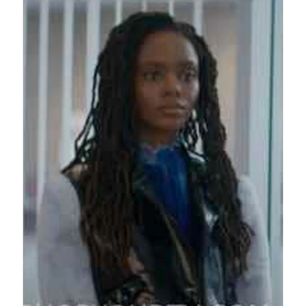 The Other Black Girl Ashleigh Murray Leather Vest