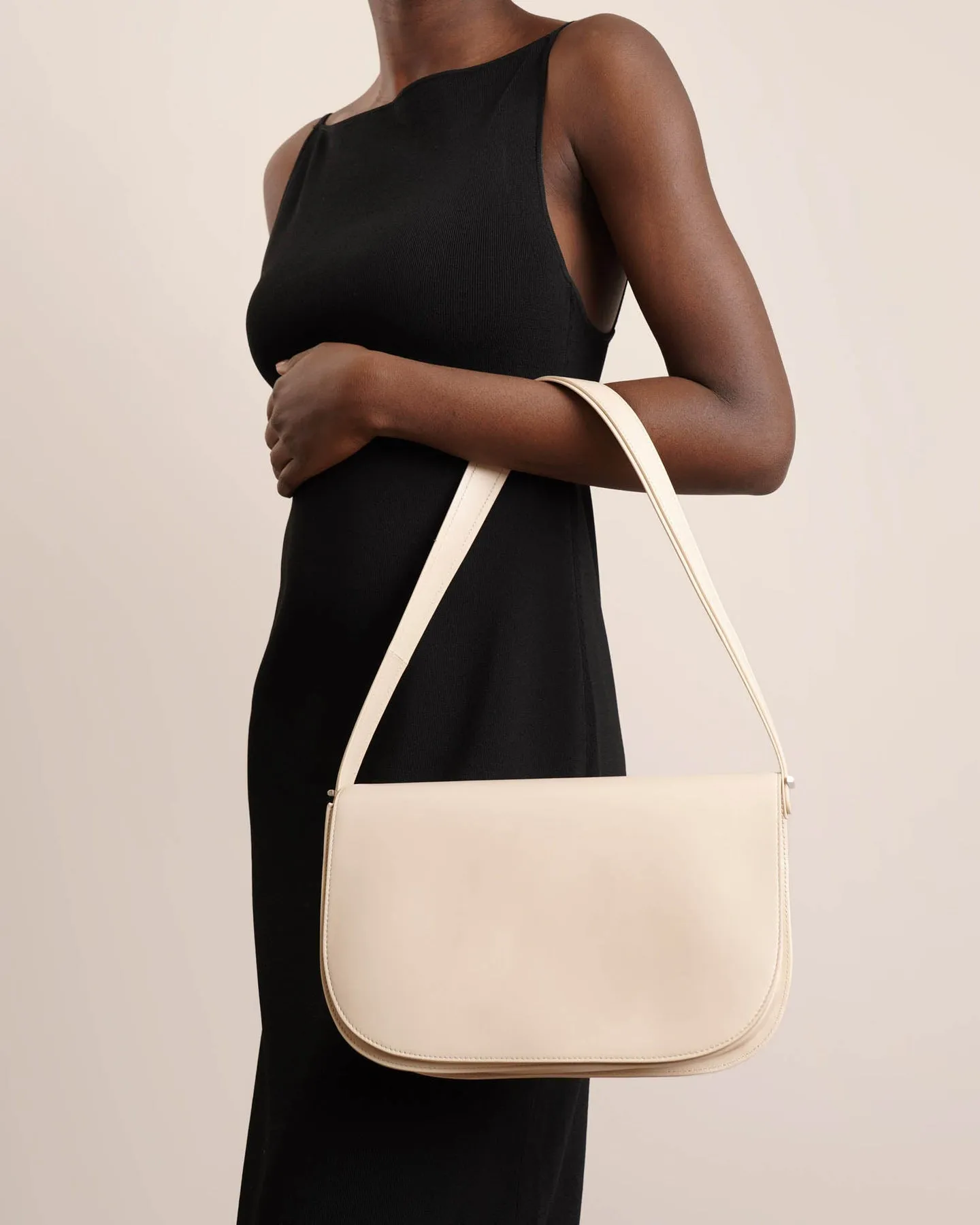 The Row Marion bone leather shoulder bag