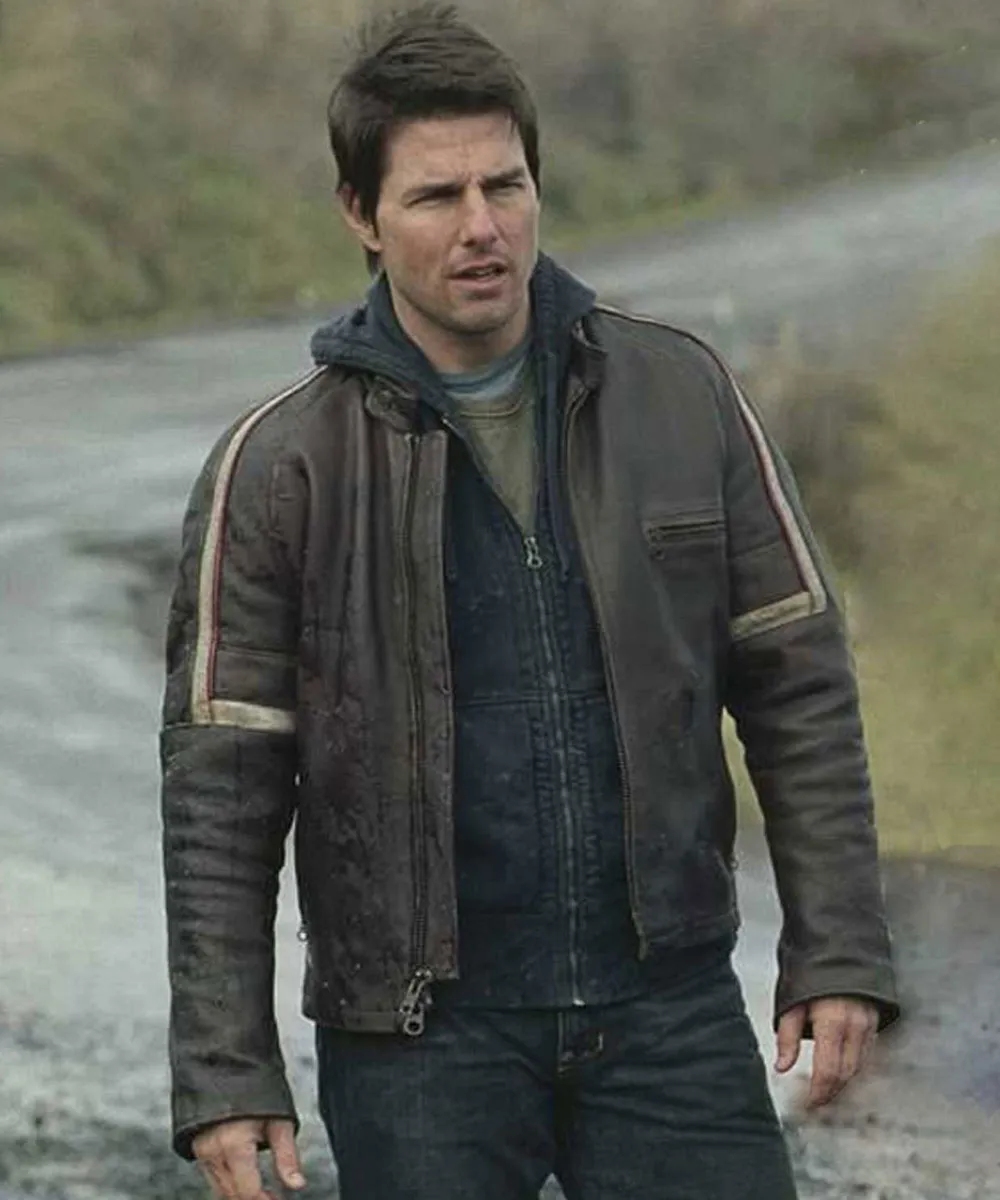 Tom Cruise War of The Worlds Ray Ferrier Leather Jacket