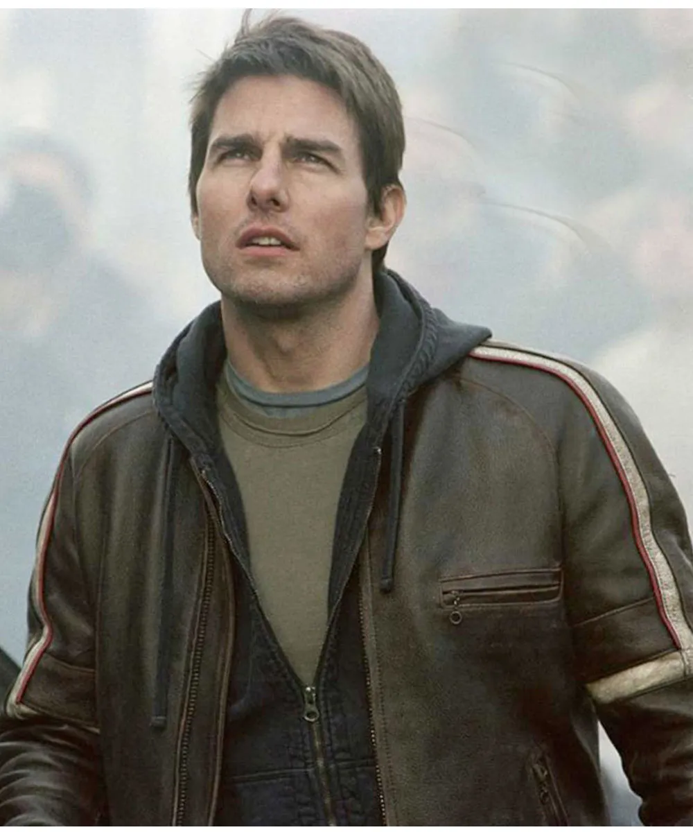 Tom Cruise War of The Worlds Ray Ferrier Leather Jacket