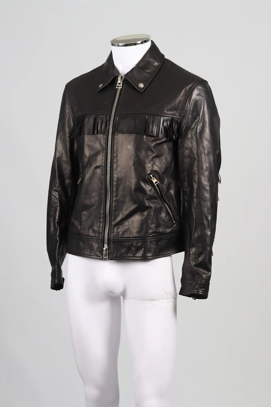 TOM FORD MEN'S LEATHER JACKET IT 54 XXLARGE