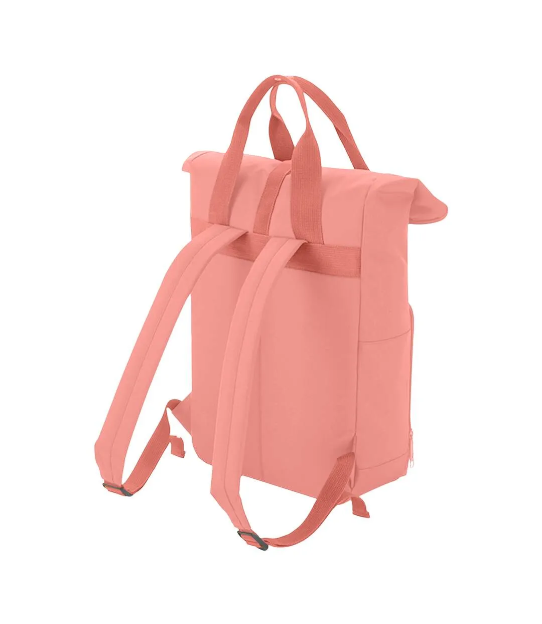 Twin handle roll-top backpack one size blush pink Bagbase