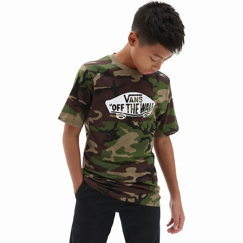 Vans BOYS OTW T-SHIRT (8-14+ YEARS) (CAMO-WHITE) GREEN