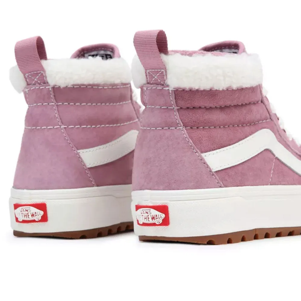 Vans Womens Sk8 Hi MTE Trainers - Suede/Sherpa Lilas