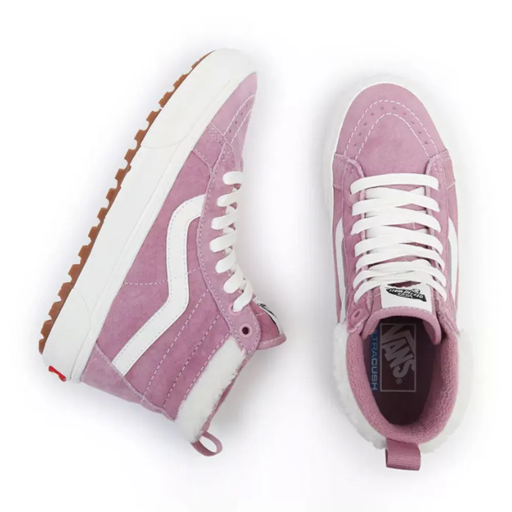 Vans Womens Sk8 Hi MTE Trainers - Suede/Sherpa Lilas