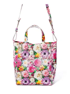 Volta Atelier - Copacabana Bag - Floral Geometric/Embossed Leather